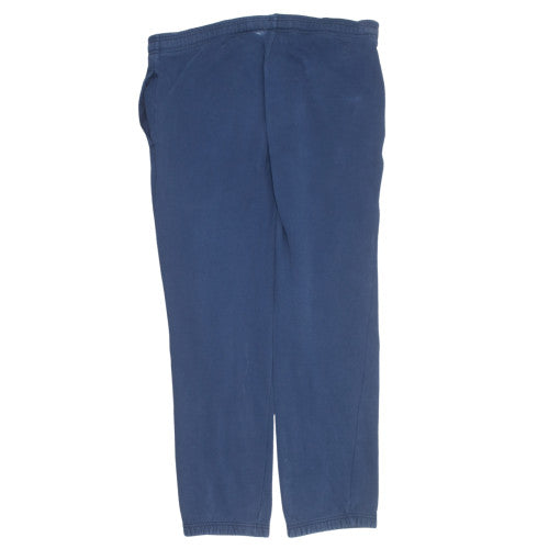 Lacoste Mens Blue Fleece Sweatpants M Drawstring Elastic Waist Trousers