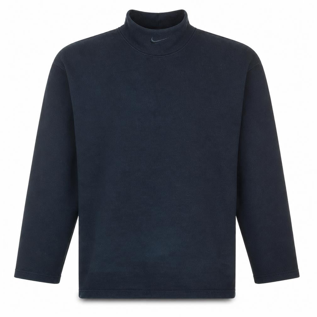 Nike Men's Black Roll Neck Cotton Sweatshirt Small