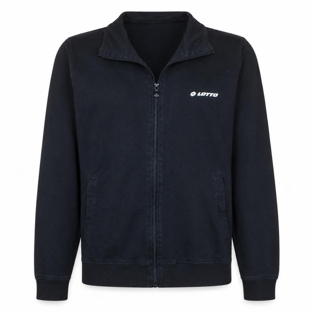 Lotto Men's Black Full Zip Sweatshirt Jacket Size M