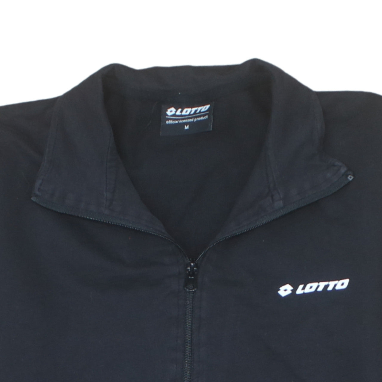 Lotto Men's Black Full Zip Sweatshirt Jacket Size M