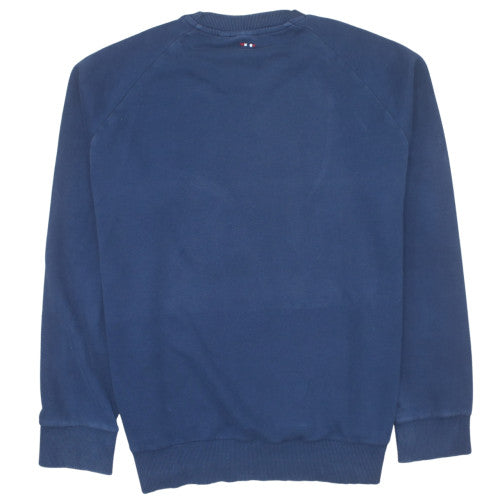 Napapijri Men's Blue 2XL Crew Neck Pullover Sweatshirt
