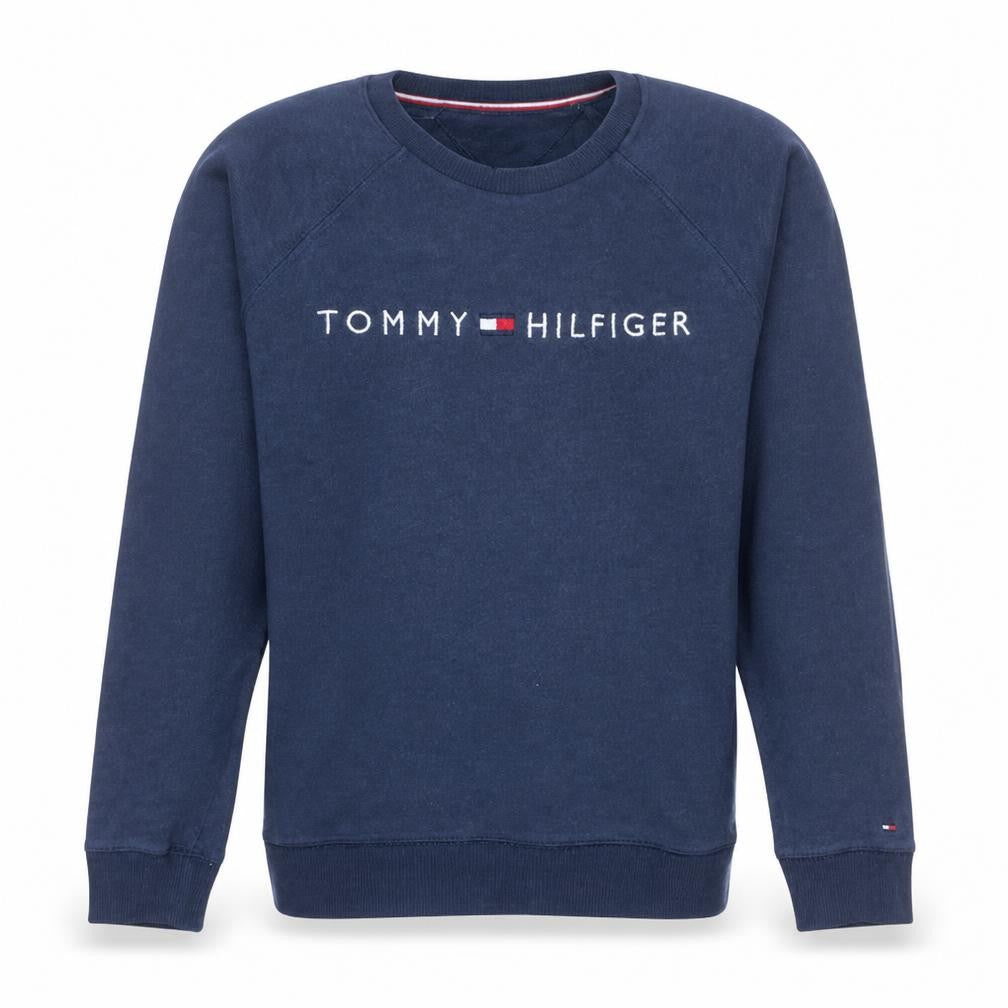 Tommy Hilfiger Men’s Blue Crew Neck Pullover Sweatshirt S