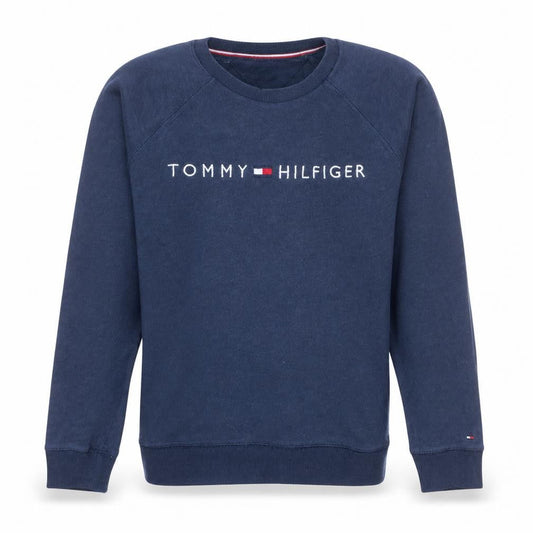 Tommy Hilfiger Men’s Blue Crew Neck Pullover Sweatshirt S