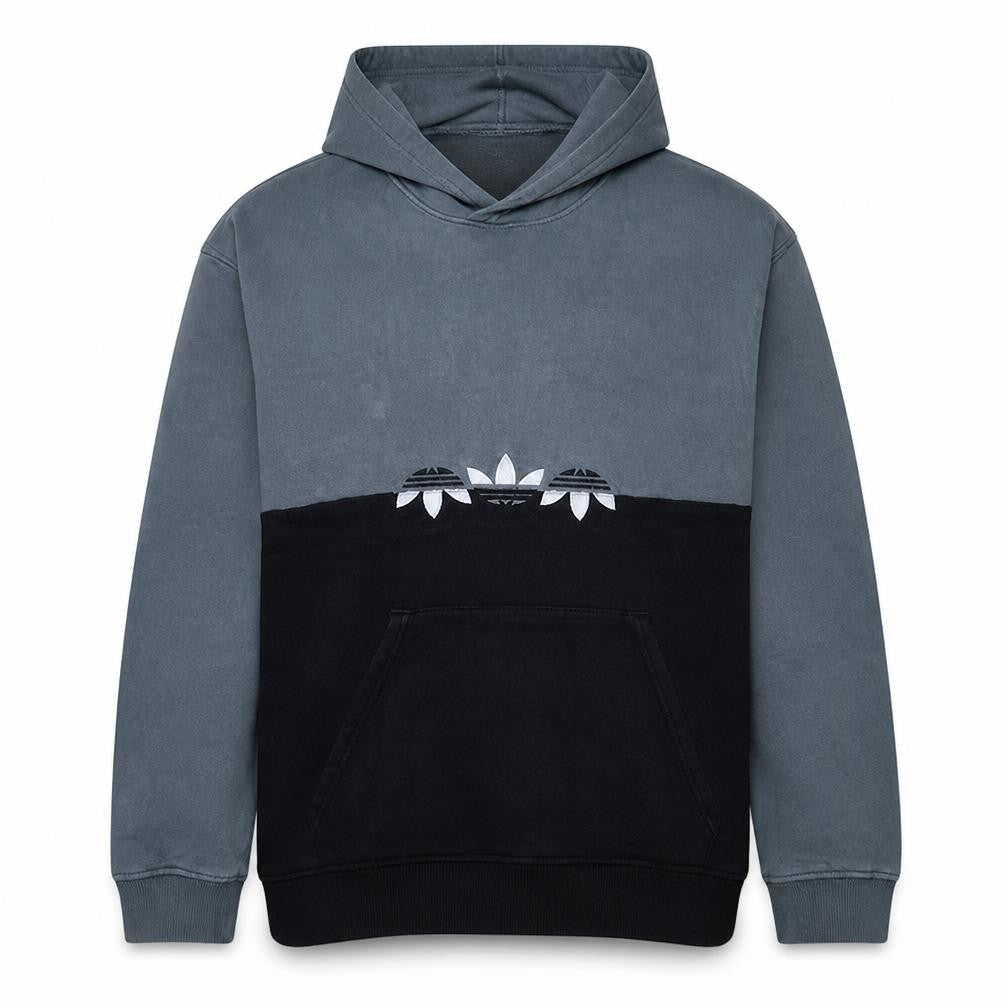 adidas Mens Grey Pullover Hoodie L Regular Fit Fleece