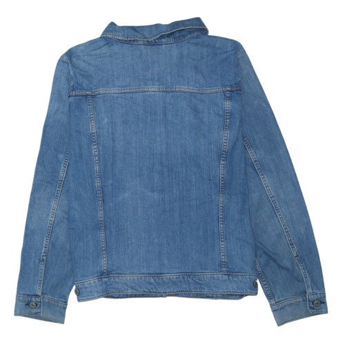 Levi's Womens Blue Denim Basic Jacket M Classic Casual Style