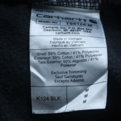 Carhartt Men's Black Medium Crew Neck Pullover Sweatshirt