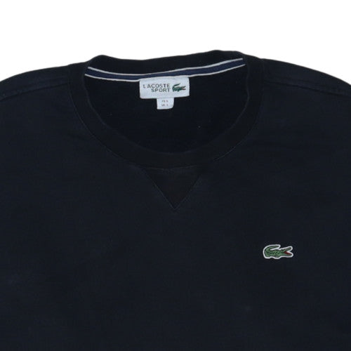 Lacoste Men's Black Crew Neck Pullover Sweatshirt Size L