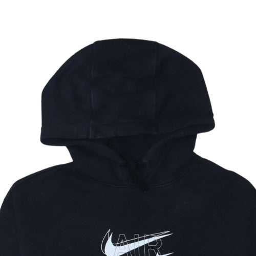 Nike Men's Black Pullover Hoodie L Logo Fleece Sportswear