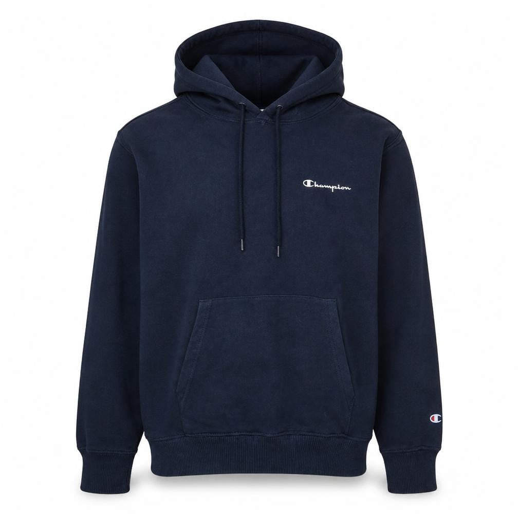 Champion Men's Blue Pullover Hoodie Large Regular Fit Fleece