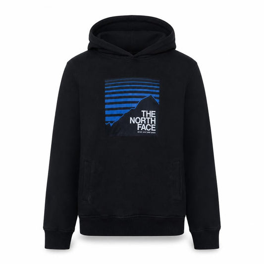 The North Face Boys Black XL Pullover Hoodie 100% Cotton Graphic Print