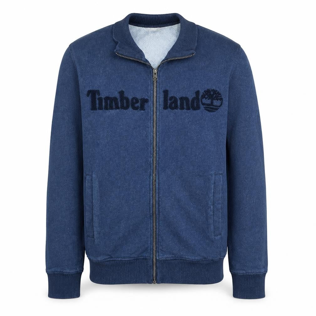 Timberland Men's Blue Full Zip Fleece Sweatshirt M