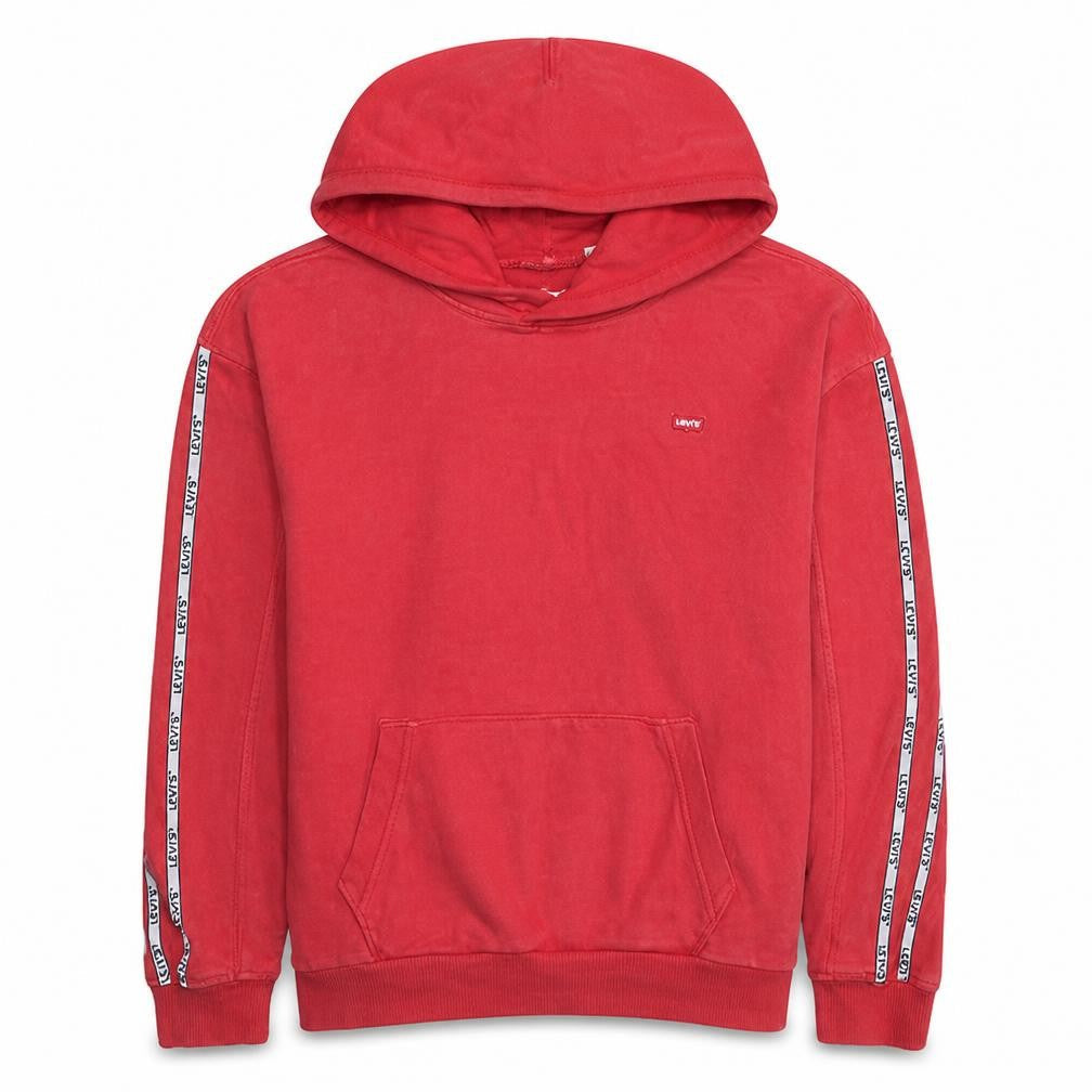 Levi's Men's Red Pullover Hoodie L Logo Fleece Sweatshirt