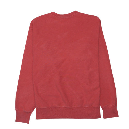 Champion Men's Red Reverse Weave Crew Neck Sweatshirt Large Vintage