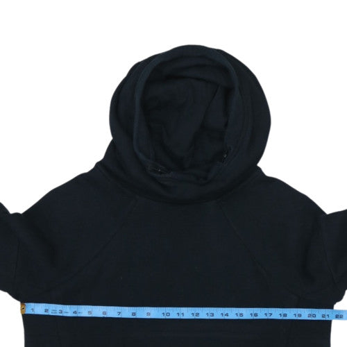 Nike Men's Black Pullover Hoodie High Neck Size M Fleece Sweatshirt