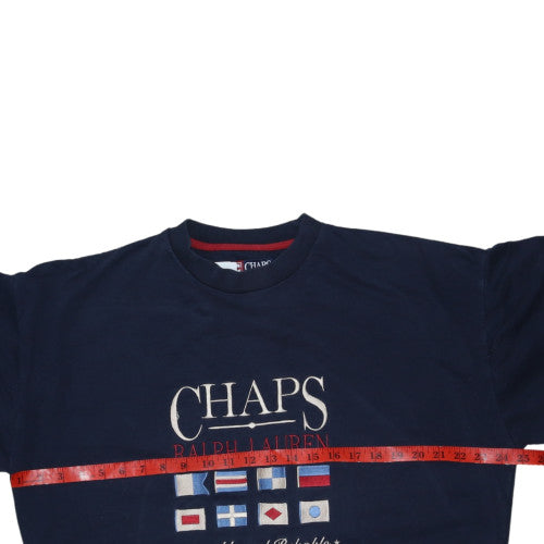 Chaps Ralph Lauren Men’s Blue Embroidered Pullover Sweatshirt M