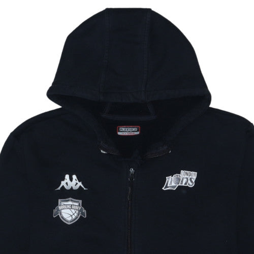 Kappa Men's Black XL Full Zip Hoodie London Lions Sportswear