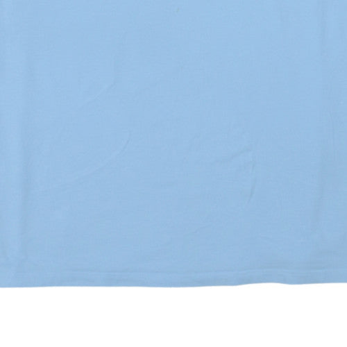 Nautica Men's Light Blue XL Crew Neck Cotton Blend T-Shirt