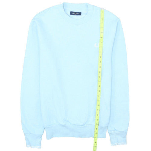 Fred Perry Men's Blue Crew Neck Cotton Sweatshirt M