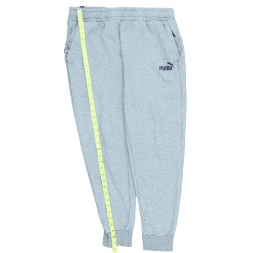 Puma Men’s Grey XL Fleece Sweatpants Joggers Casual Tapered