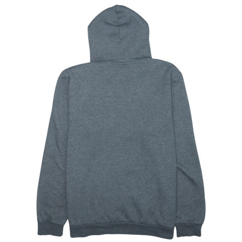 Puma Men's Grey Pullover Hoodie L Fleece Logo Sportswear