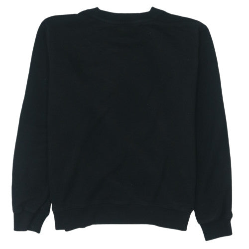 Calvin Klein Jeans Women Black L Sweatshirt Logo Cotton Crew Neck
