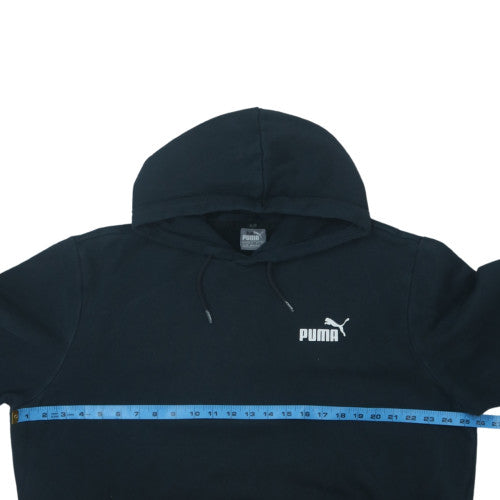 Puma Men's Black XL Pullover Hoodie Fleece Logo Sweatshirt