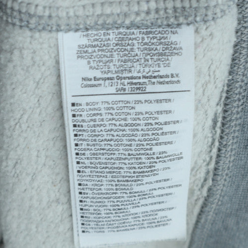 Nike Mens Grey 2XL Full Zip Hoodie Sweatshirt