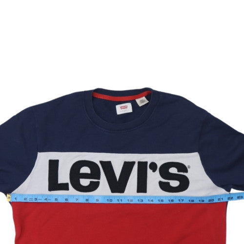 Levi's Men's Multicoloured Crew Neck Pullover Sweatshirt M