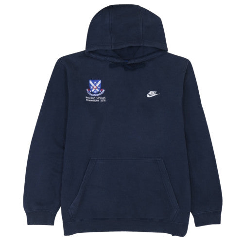 Nike Men's Blue 2XL Pullover Hoodie Embroidered Sportswear