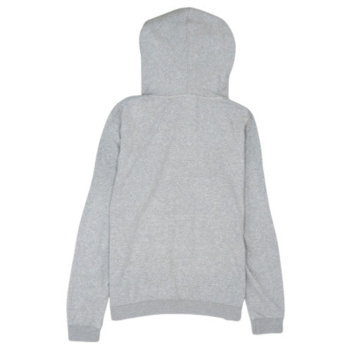 Nike Men's Grey Pullover Hoodie L Fleece Logo Sweatshirt