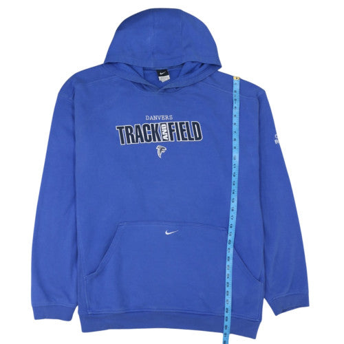 Nike Men's Blue 3XL Pullover Hoodie Track & Field Graphic Fleece