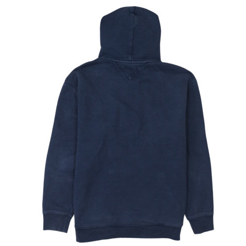 Tommy Jeans Men's Blue Pullover Hoodie M Regular Fit Graphic Logo