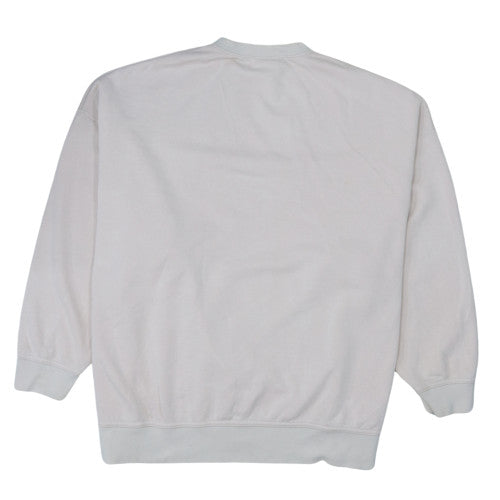 Nike Women Beige Crew Neck Pullover Sweatshirt L