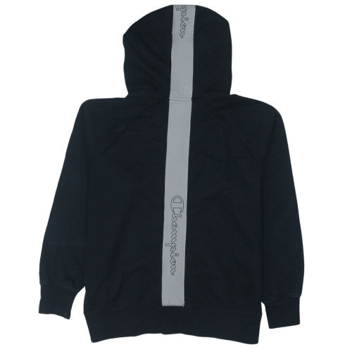 Champion Men's Black Full Zip Hoodie L Regular Fit Sportswear