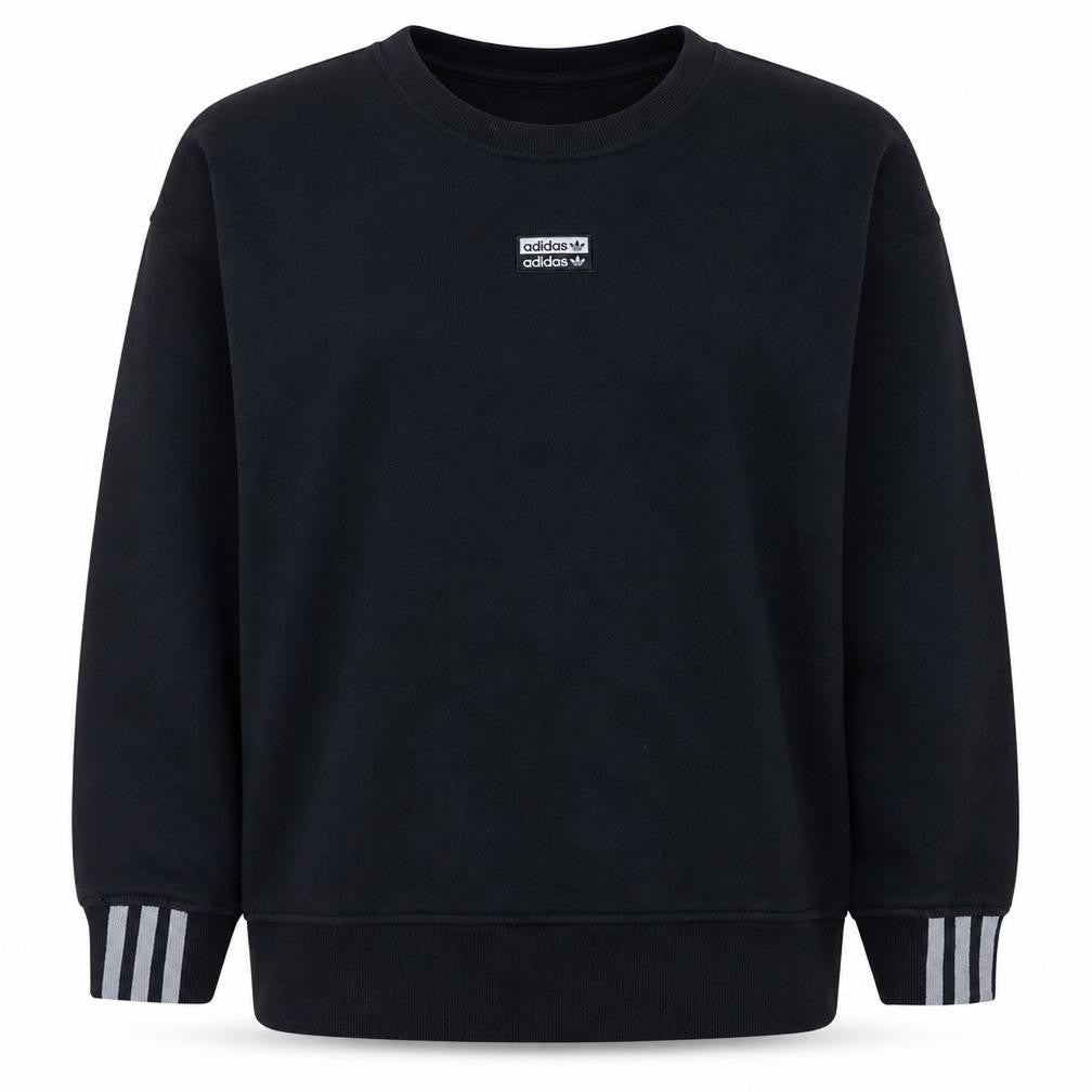 Adidas Women's Black Crew Neck Pullover Sweatshirt Size 14