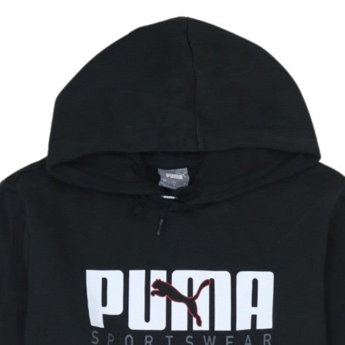 Puma Men's Black Pullover Hoodie Sportswear S Regular Fit
