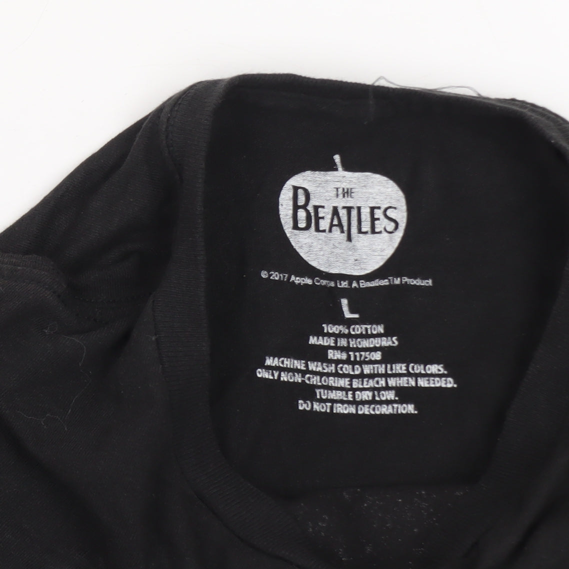 The Beatles Men's Black Abbey Road Graphic T-Shirt Size L