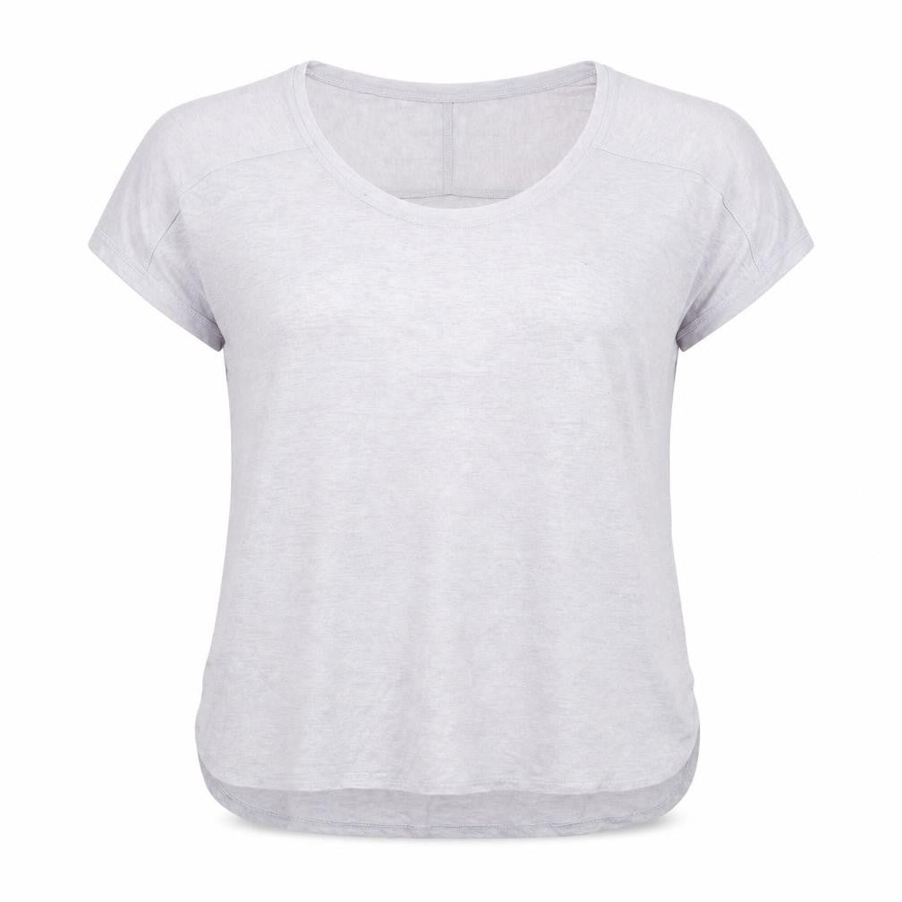 KENAR Womens Grey Basic Scoop Neck Short Sleeve T-Shirt Size M