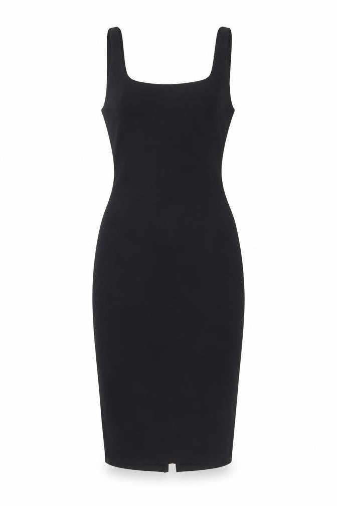 Pull&Bear Women's Black XS Sleeveless Bodycon Jersey Dress