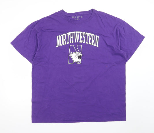 The Victory Men’s Purple Northwestern University 2XL Graphic T-Shirt