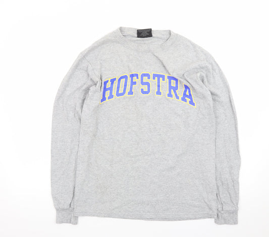 Steve & Barry's Men's Grey Hofstra Long Sleeve University T-Shirt Size S