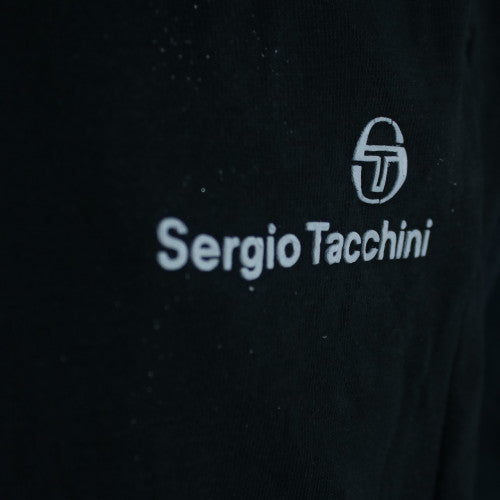 Sergio Tacchini Boys Black Jogger Trousers 14 Years 158cm Fleece Activewear