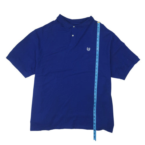 Chaps Men's Blue 3XB Cotton Short Sleeve Polo Shirt
