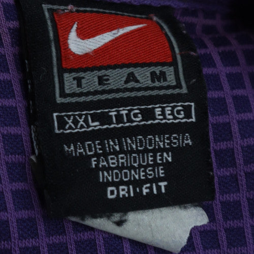 Nike Men’s Purple 2XL Dri-Fit Team Polo Shirt Sportswear
