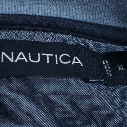 Nautica Men's Blue Cotton Short Sleeve Polo Shirt XL