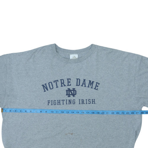 Adidas Women’s Grey Notre Dame 2XL Basic Sports T-Shirt