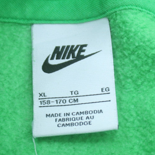Nike Boys Green XL Pullover Hoodie with Logo and Kangaroo Pocket