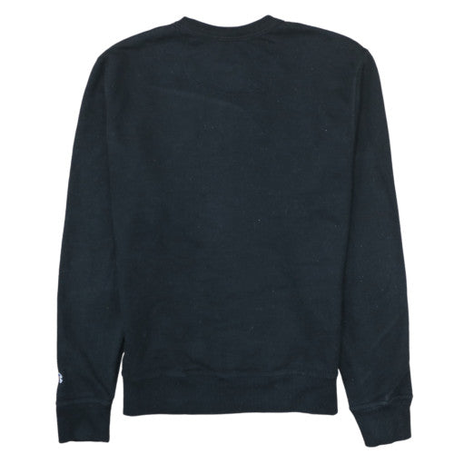 Champion Men's Black Small Crew Neck Logo Pullover Sweatshirt