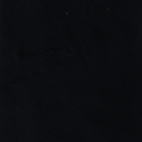 Adidas Womens Black Small Trefoil Pullover Hoodie Sweatshirt