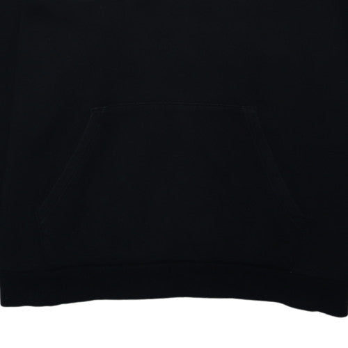 Puma Men's Black 3XL Pullover Hoodie with Logo Print